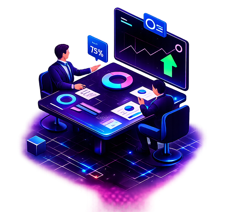 Strategy and analytics planning illustration